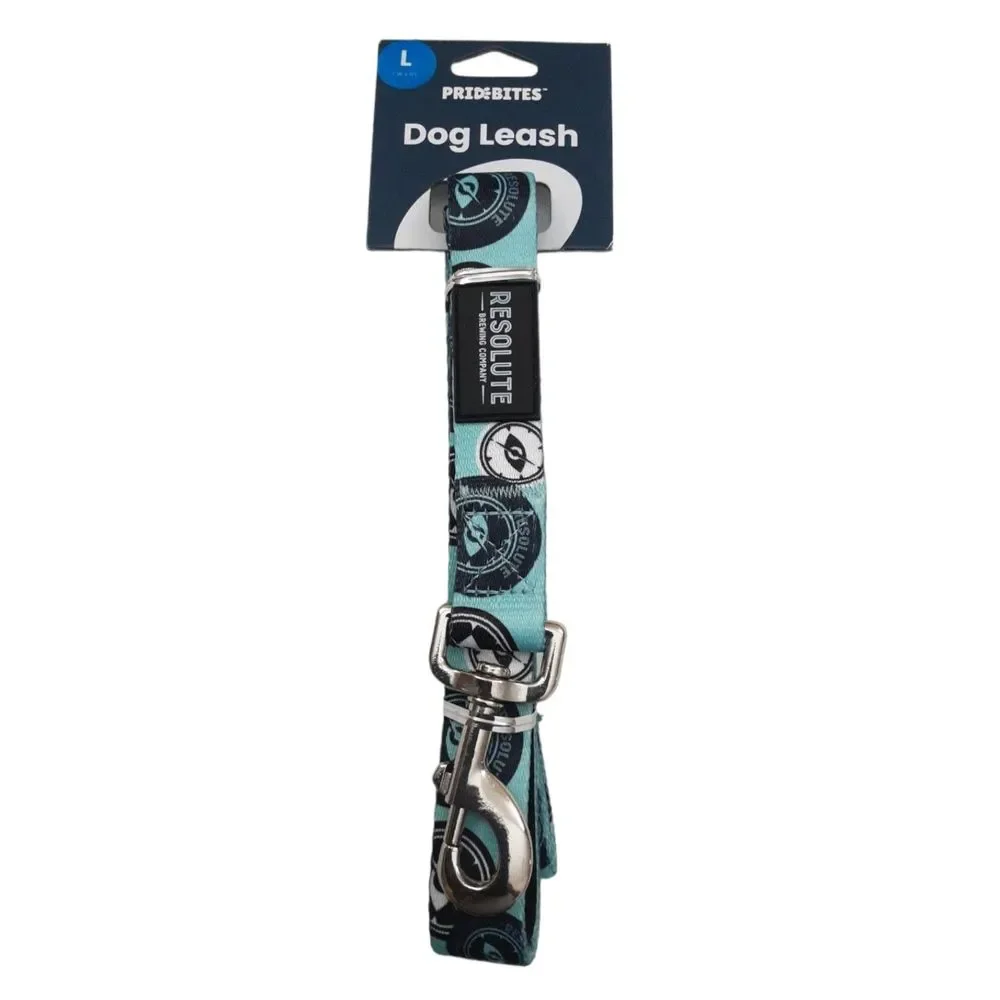 Pride Bites Dog Leash Green Large Padded Handle